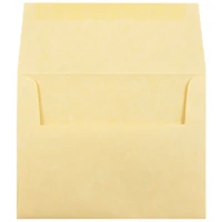 JAM Paper 4.375" x 5.75" Recycled Parchment Invitation Envelopes