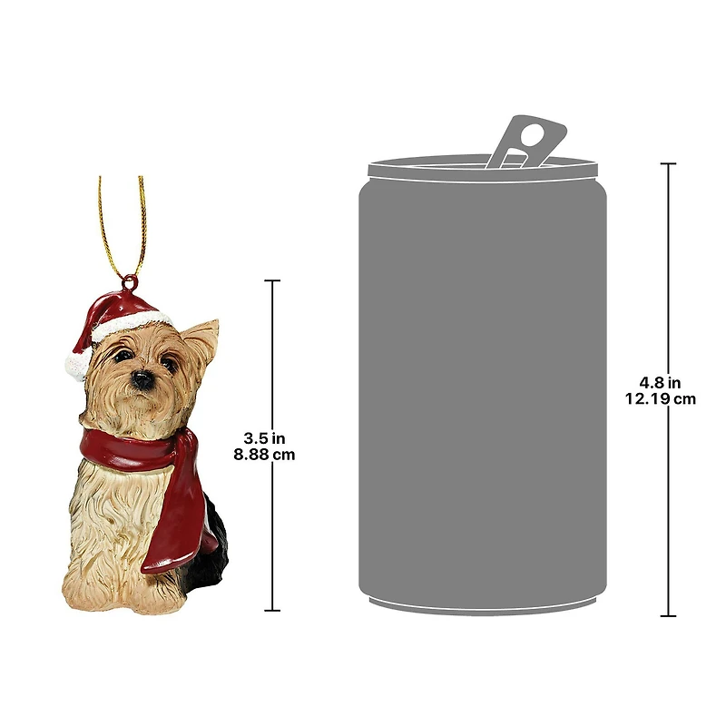 3.5" Yorkshire Terrier Holiday Dog Ornament