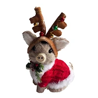 7.5" Reindeer Piggy in Sweater Natural Décor by Ashland®