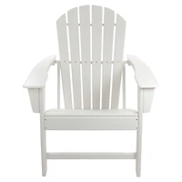 White All Weather Recycled Plastic Outdoor Adirondack Chair
