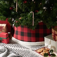 DII® Red & Black Buffalo Check Holiday Tree Collar