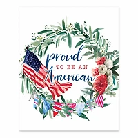 10" Proud to Be an American Tabletop Canvas