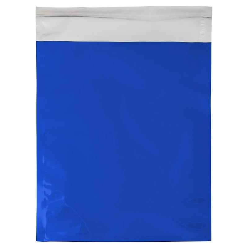 JAM Paper 10" x 13" Blue Foil Self Adhesive Closure Envelopes, 25ct.
