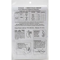 Tobin Christmas Sheep Stamped For Embroidery Pillowcase Pair