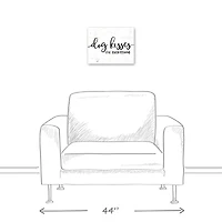 Dog Kisses Fix Everything Canvas Wall Art