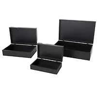 Black Wood Handmade Decorative Box Set