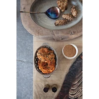 Hello Honey® 8" Brown Glazed Stoneware Berry Bowl