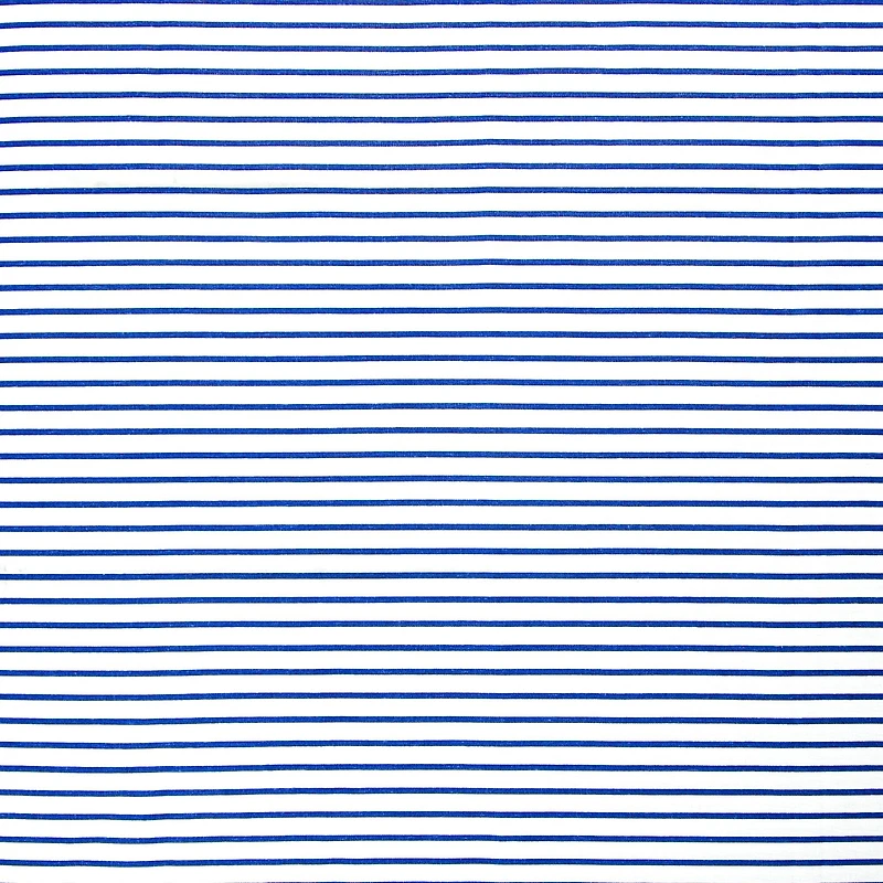 White & Navy Stripes Cotton Fabric Mini Bolt by Loops & Threads®