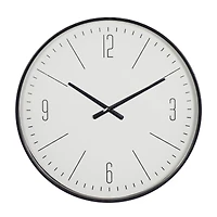 20" Glass Contemporary Wall Clock