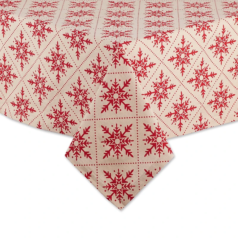 DII® Scandinavian Snowflakes Tablecloth