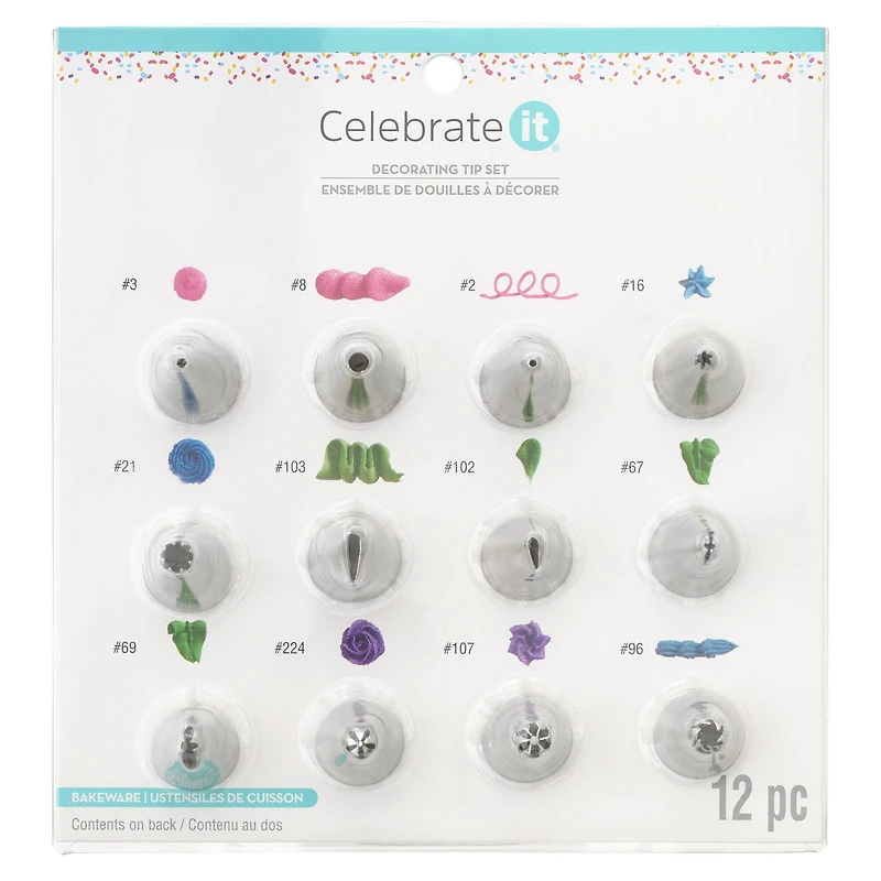 Decorating Tip Set by Celebrate It®, 12ct.