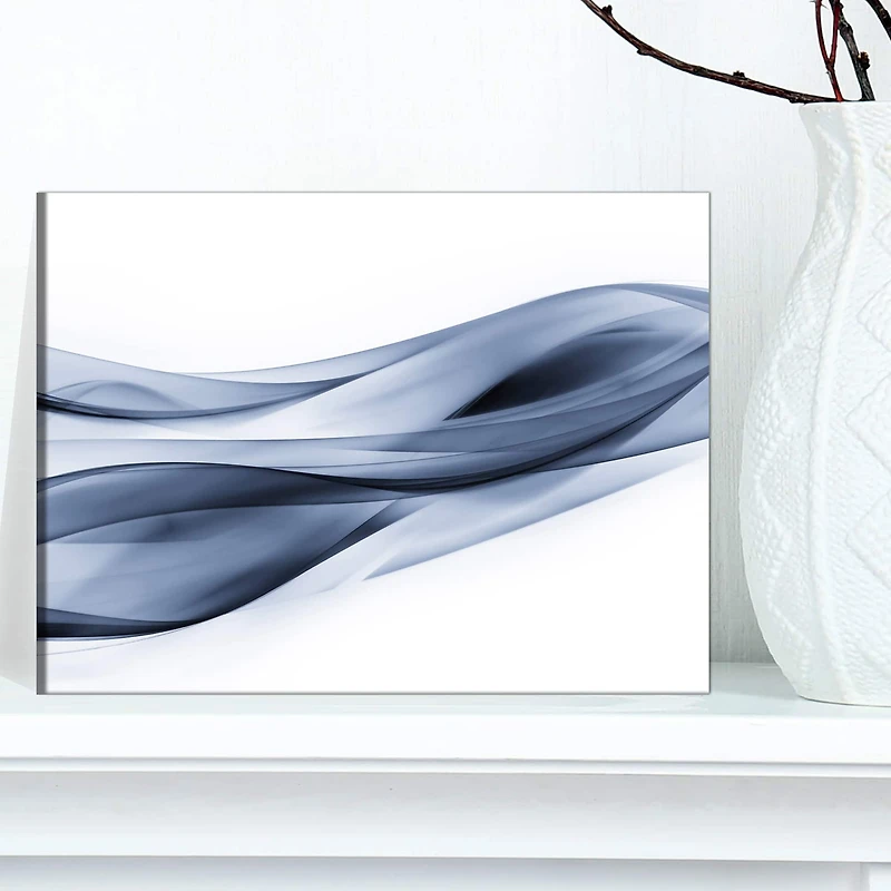 Designart - Glittering Light Blue Pattern