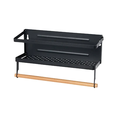 Household Essentials 12" Metal Spice Rack with Paper Towel Holder