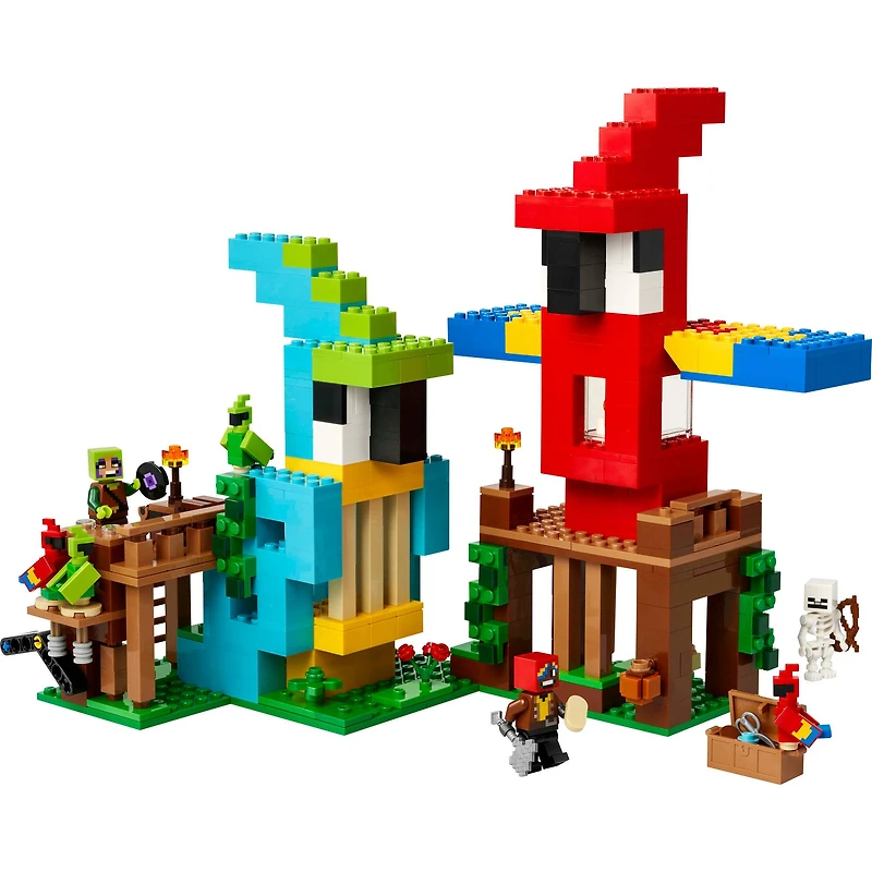 LEGO® Minecraft® The Parrot Houses, Buildable Video-Game Set 21282