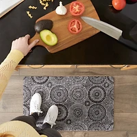 DII® Black Kaleidoscope Tufted Mat