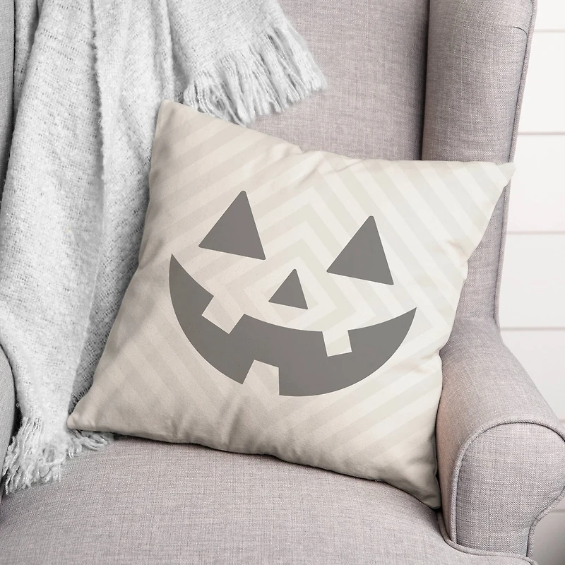 Neutral Diamond Jack Throw Pillow