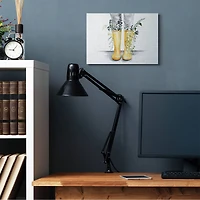 Stupell Industries Yellow Rainboot Bouquets Chic Wildflower Foliage Canvas Wall Art