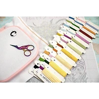 LetiStitch Three Chicks with Daffodils & Egg Counted Cross Stitch Kit