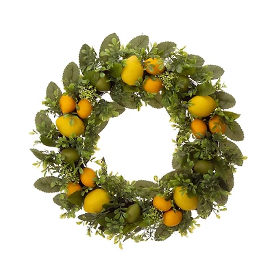 Glitzhome® 22'' Lemon Wreath