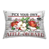 Stupell Industries Pick Your Own Apples Decorative Printed Throw Pillow