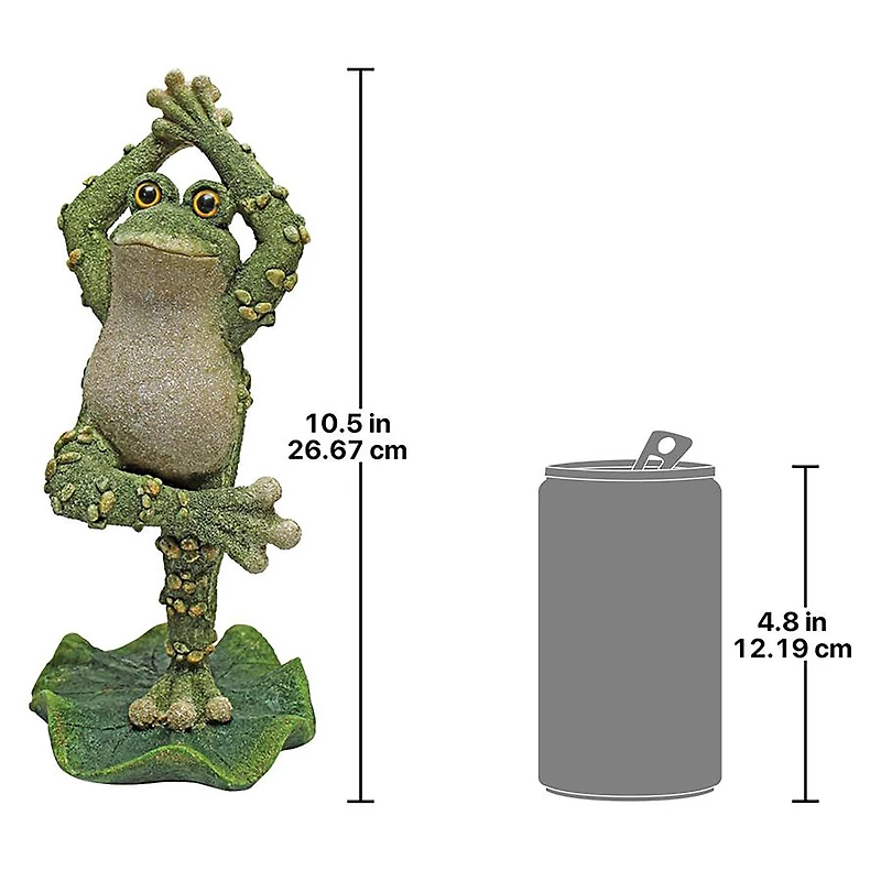 Design Toscano 10.5" Hands Up Boogie Down, Dancing Frog Statue