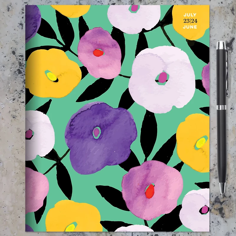 TF Publishing 2023-2024 Big Blooms Medium Monthly Planner