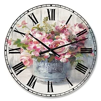 Designart Maison Des Fleurs III Farmhouse Wall Clock