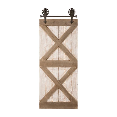 Glitzhome® 35.25" Farmhouse Wooden Barn Door
