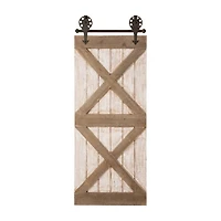 Glitzhome® 35.25" Farmhouse Wooden Barn Door