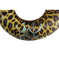 35" Inflatable Leopard Print Swimming Pool Inner Tube