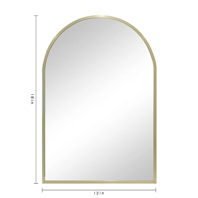 Vegas Cowgirl 12" x 18" Gold Arch Mirror by Ashland®