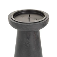 Black Wood Modern Candle holder 10",8",6"