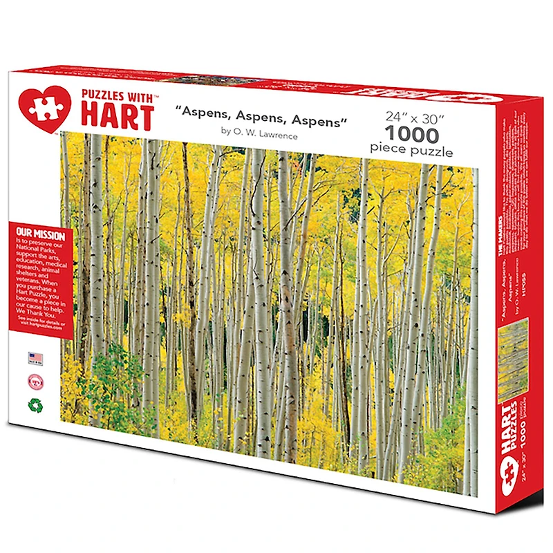 Hart Puzzles Aspens, Aspens, Aspens 1000 Piece Puzzle