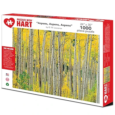 Hart Puzzles Aspens, Aspens, Aspens 1000 Piece Puzzle