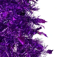 6ft. Unlit Tinsel Pop-Up Artificial Christmas Tree