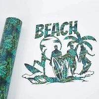 Green Tropical Leaves Heat Transfer Vinyl by Make Market®