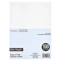 5.5" x 7.5" Cardstock Paper by Recollections™, 100 Sheets