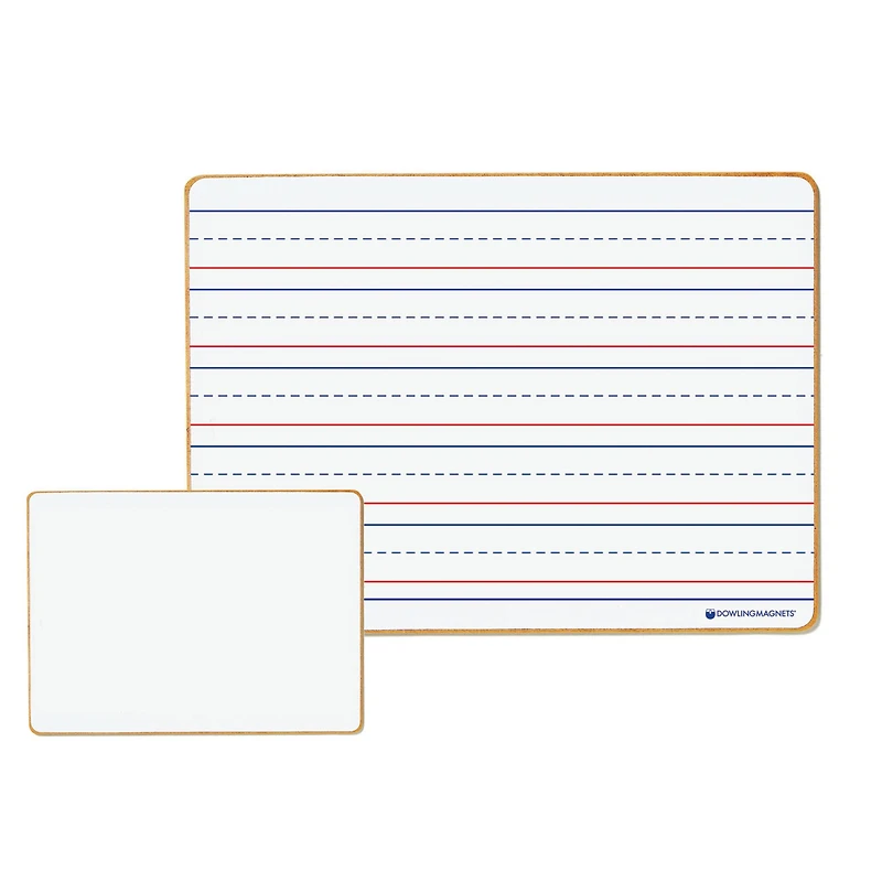 Dowling Magnets® Magnetic Dry-Erase Ruled & Blank Boards, 5ct.