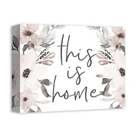 This Is Home Florals 11" x 14" Canvas Wall Art