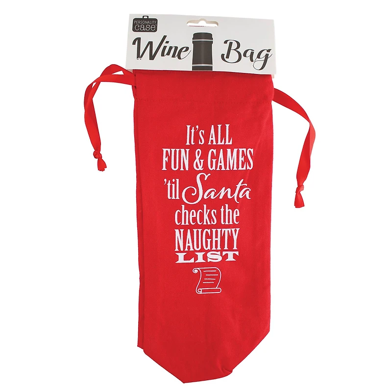 Personality Case™ Red Fun & Games Wine Bag