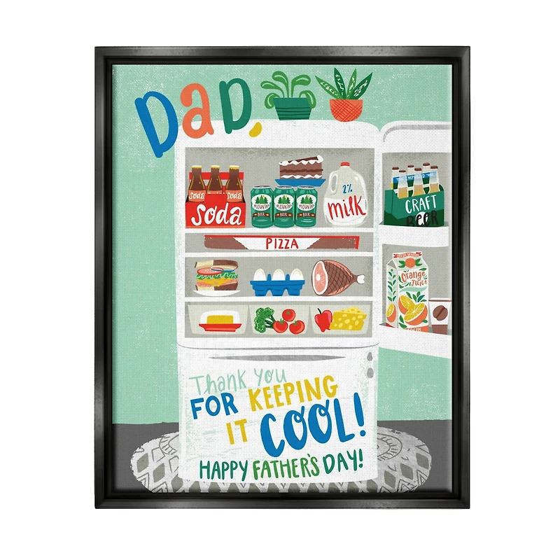 Stupell Industries Keeping It Cool Father's Day Floater Framed Art
