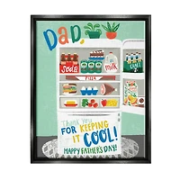 Stupell Industries Keeping It Cool Father's Day Floater Framed Art
