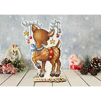 MP Studia Christmas Helper Plastic Canvas Counted Cross Stitch Kit