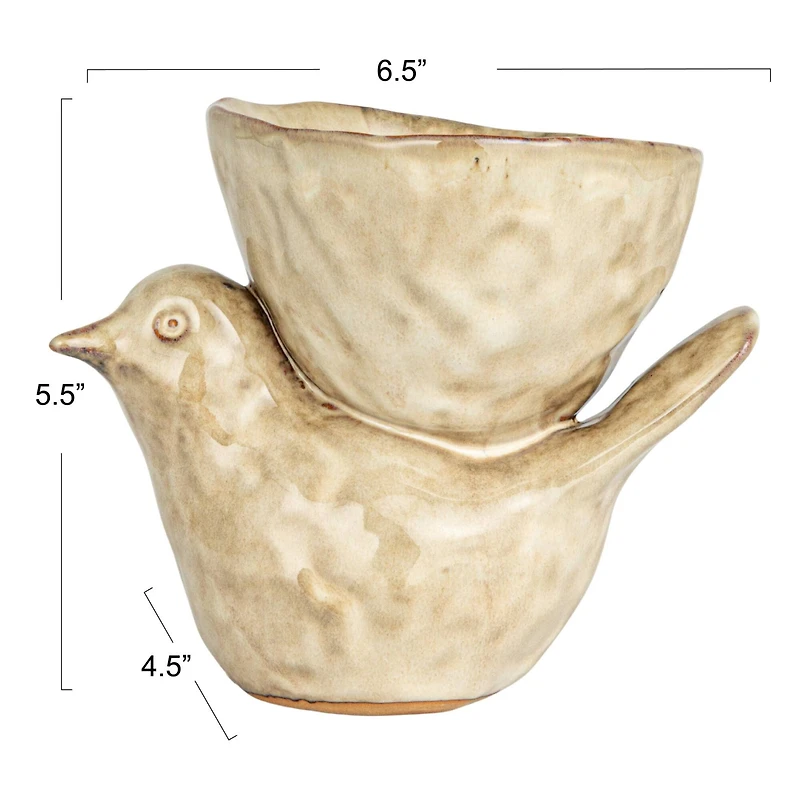 Hello Honey 6.5" Avian Stoneware Bowl