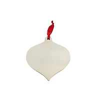 4.25" DIY Wood Quilted Onion Ornament by Make Market®