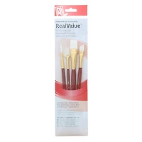 Princeton™ RealValue™ White Taklon 4 Piece Brush Set