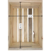 Good Wood by Leisure Arts® Rustic Wood Crate