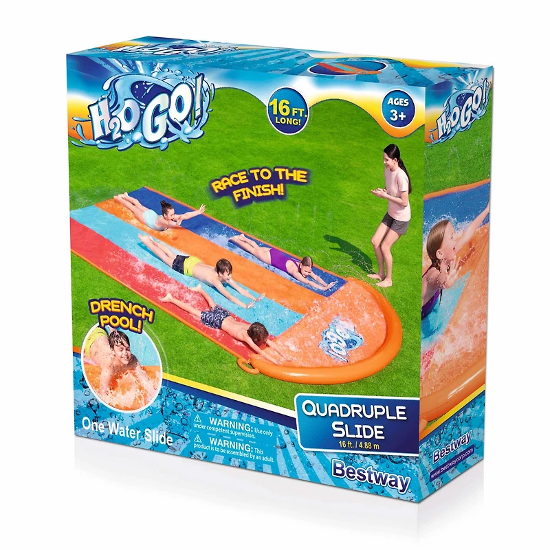 Bestway H2OGO! 16ft. Quadruple Water Slide