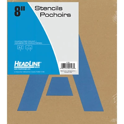 Headline/Geotype 8" Capital Letters Stencils