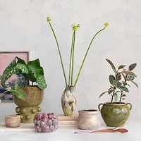 Hello Honey® 5.75" Gold Round Volcano Terra Cotta Planter